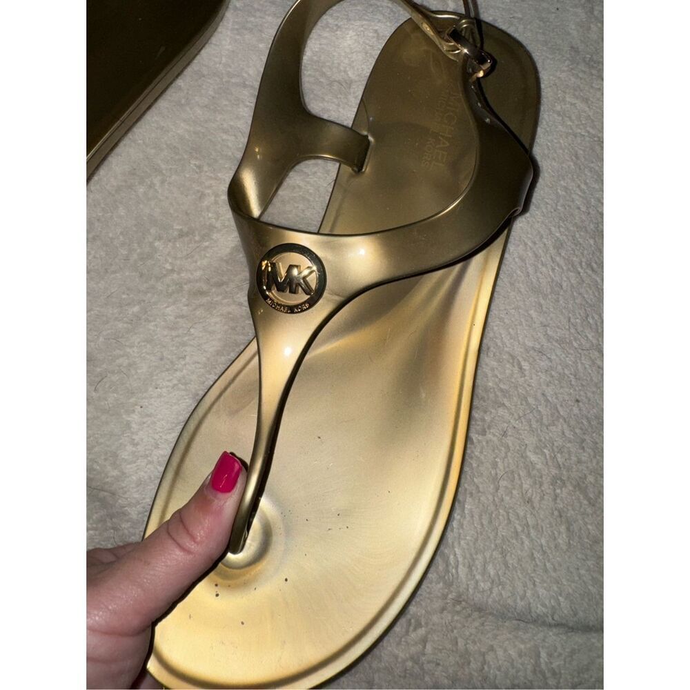 Michael Kors Gold Sandals - Picture 4 of 5